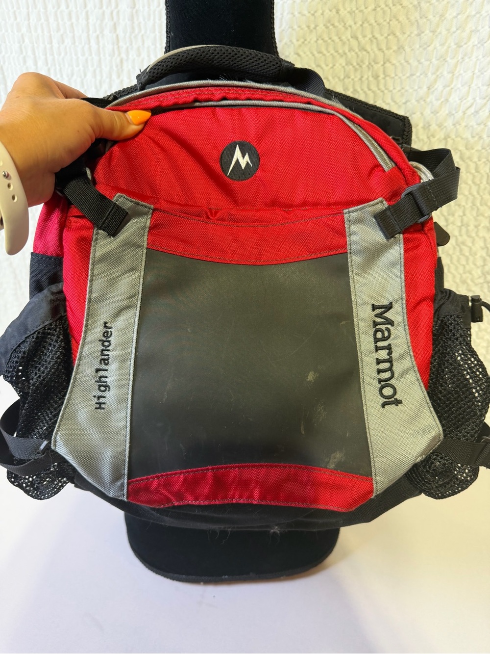 Marmot Red and Gray Compact Daypack